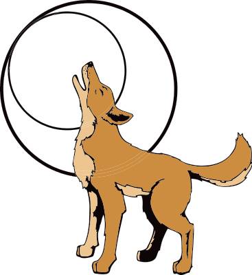 Coyote Clip Art Black And White - Free Clipart Images