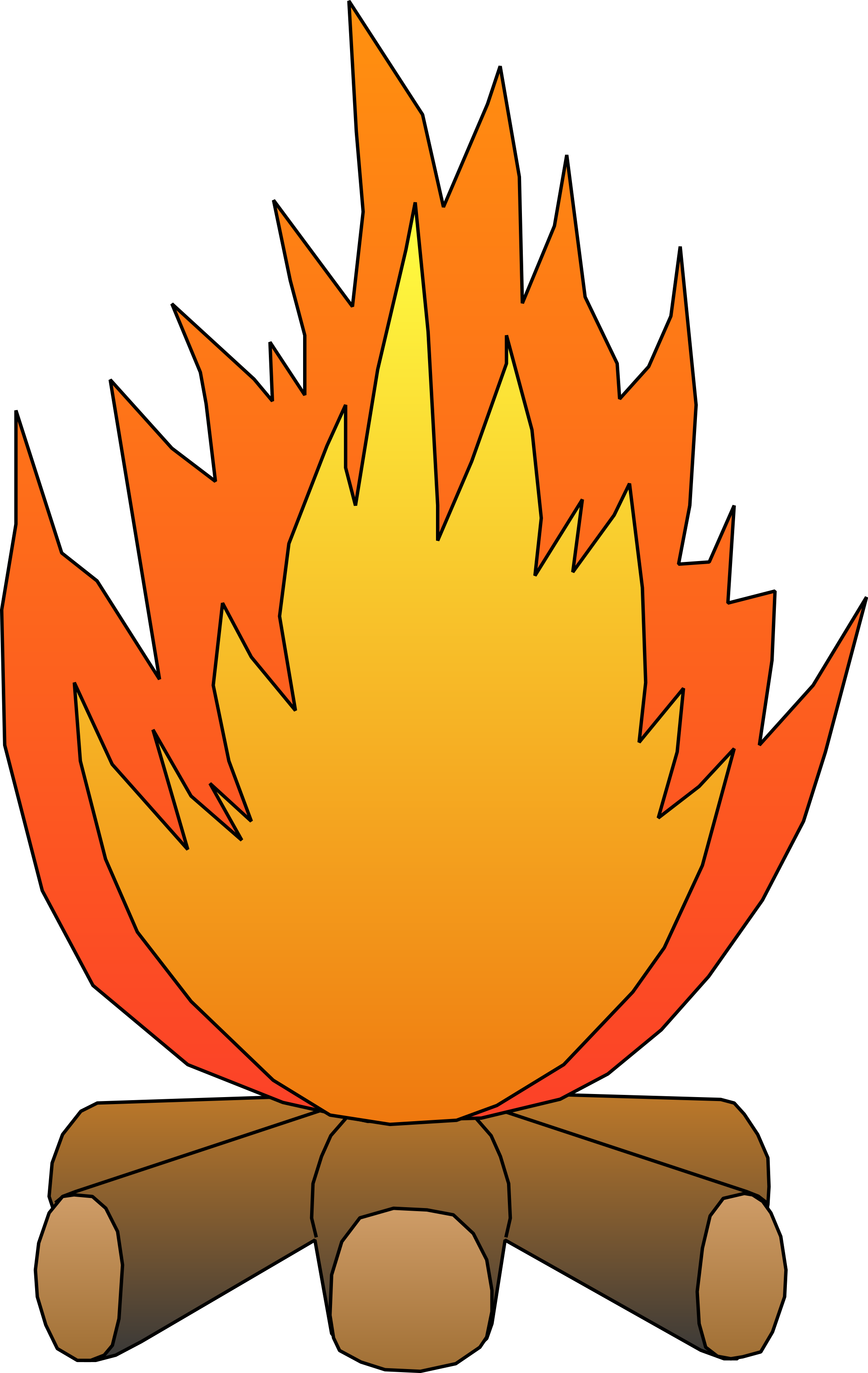 Campfire Clipart Black And White - Free Clipart Images