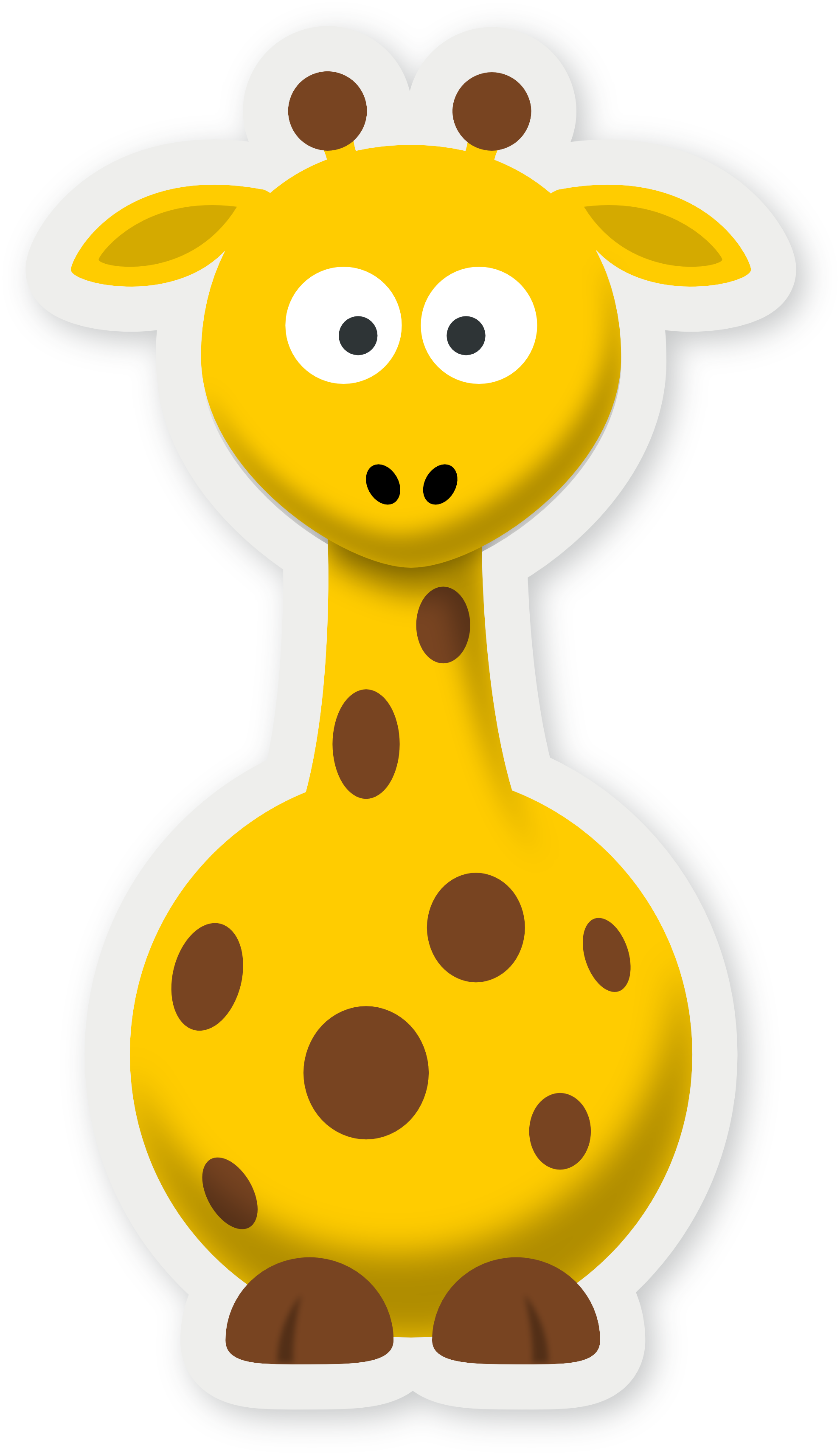 new cartoon giraffe SVG