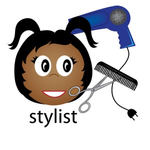 Hairstylist Clipart Image - Female African American Hairstylist or ...