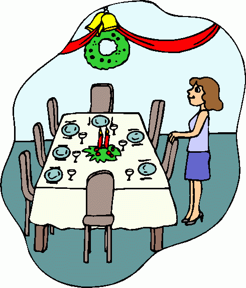 Thanksgiving Dinner Table Clipart - Free Clipart ...