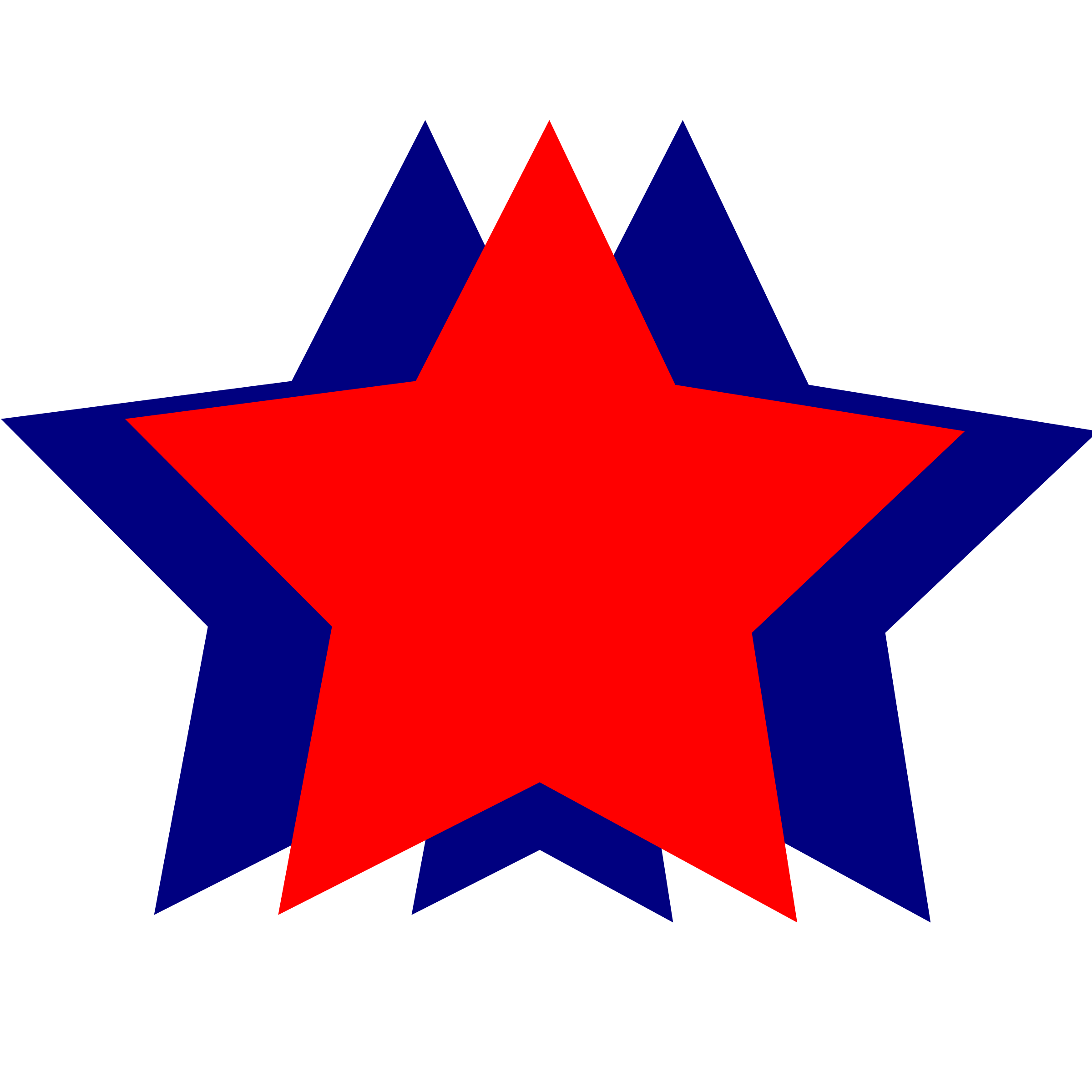 Red and blue star clipart