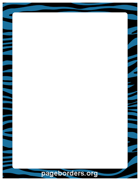 Free Zebra Print Borders: Clip Art, Page Borders, and Vector Graphics