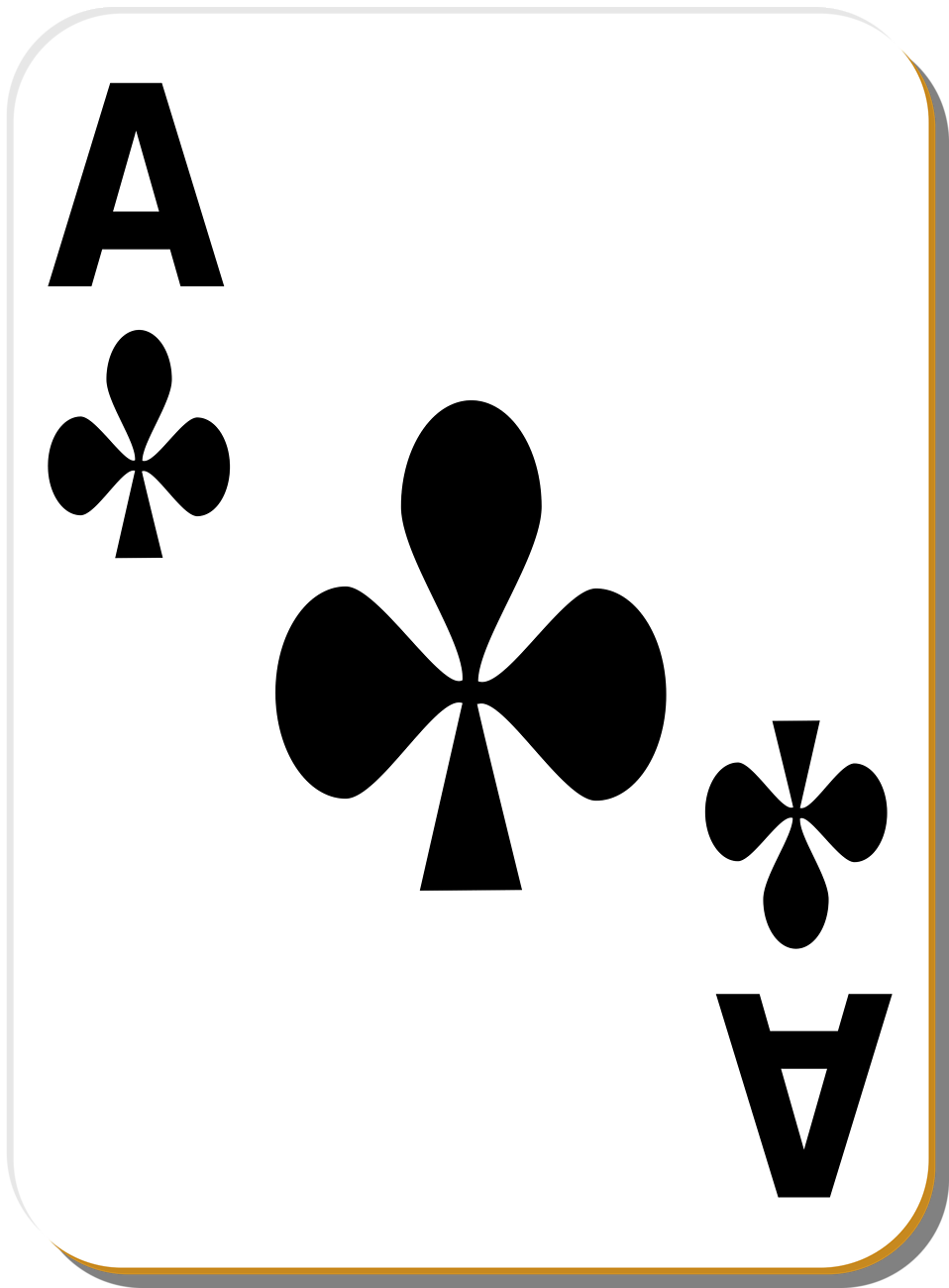Playing Card | Free Stock Photo | Illustration of an Ace of Clubs ...