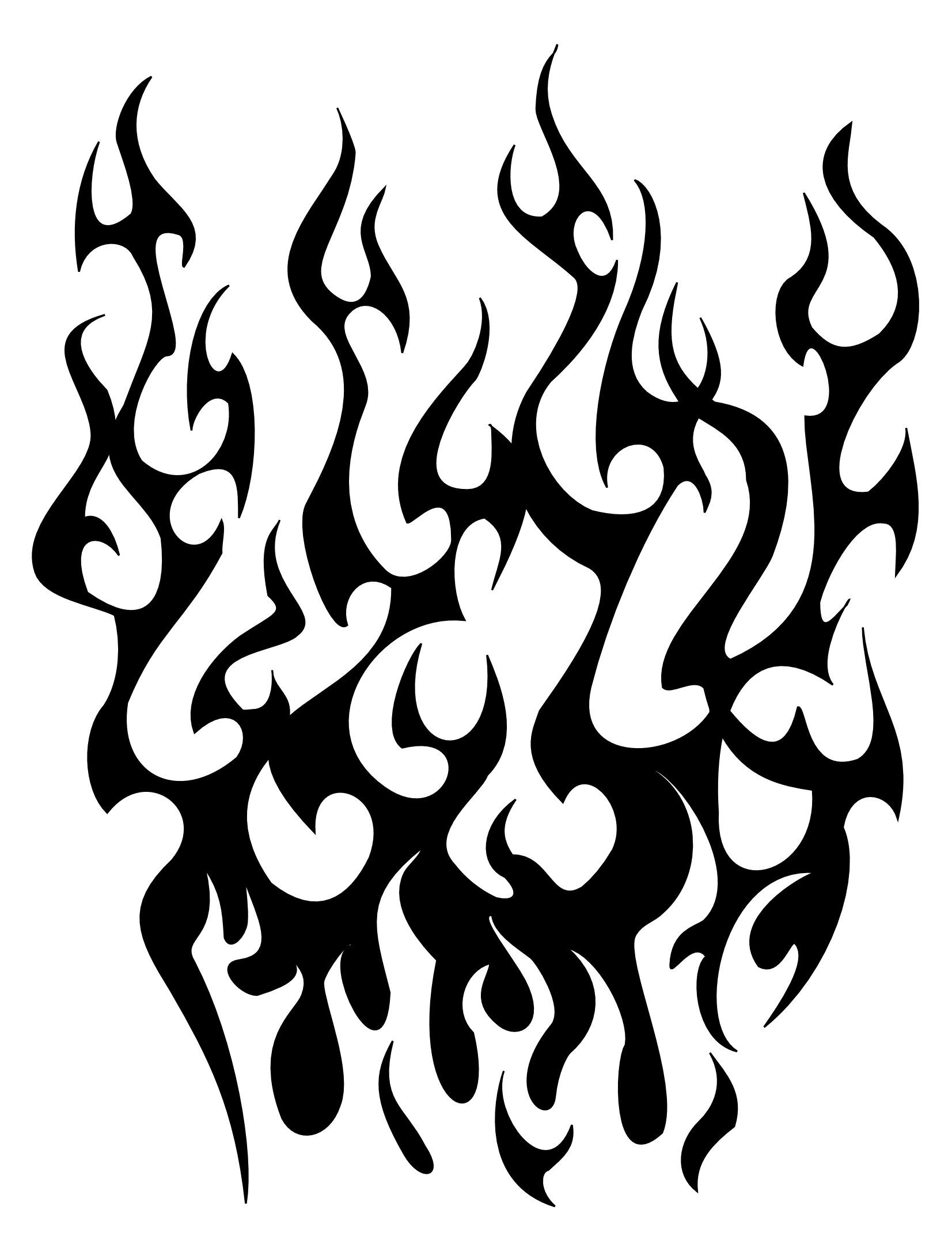 Tribal flames clipart