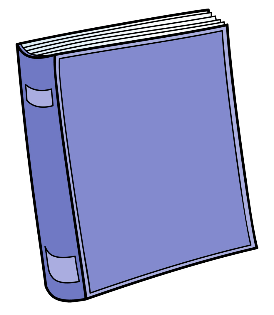 Closed Book Clipart craft projects, School Clipart - Clipartoons