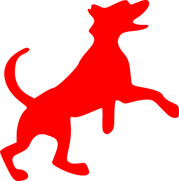 Red Dog Clip Art - vector clip art online, royalty ...