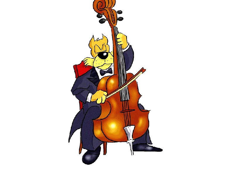 Cello Cartoon Clipart