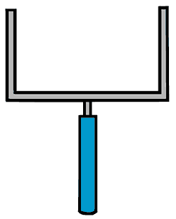 Free clipart football goal posts