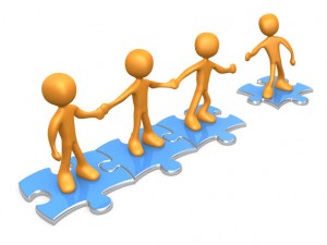 Clipart images of people helping each other