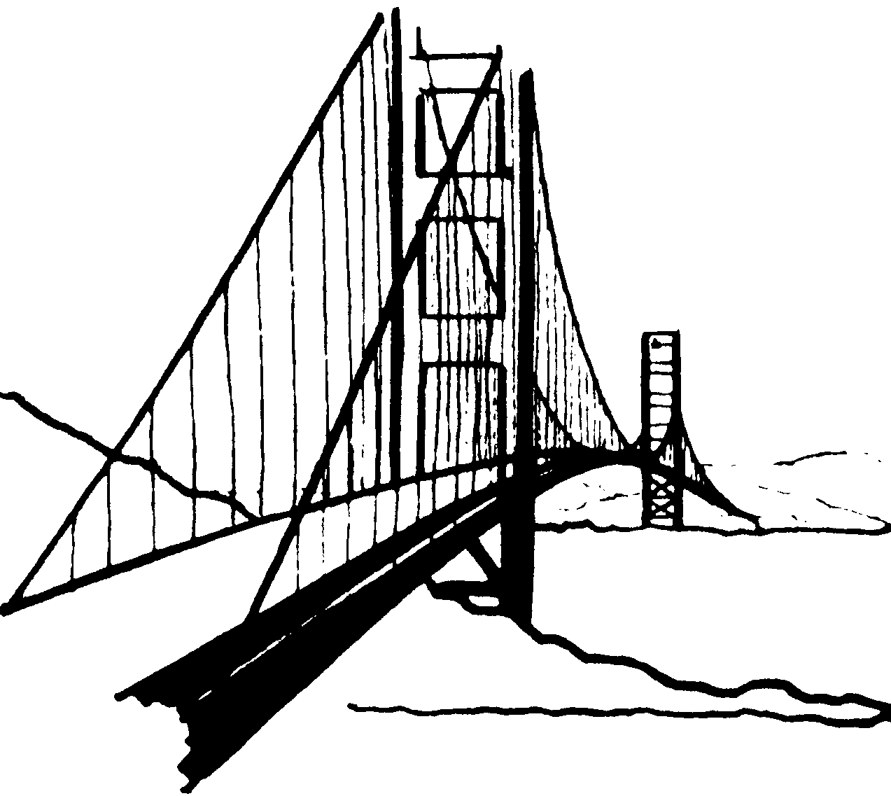 Golden Gate Bridge Clipart - Tumundografico