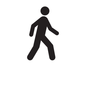 Person walking clip art