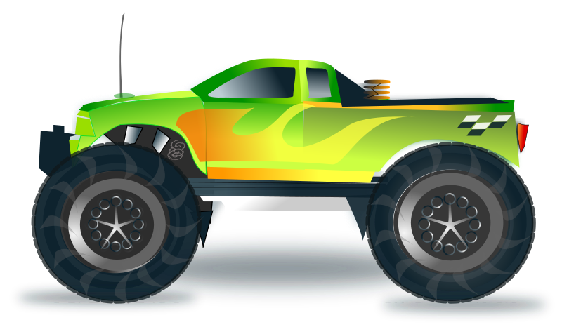 Clipart - monster truck