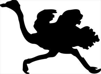 Free ostrich-silhouette Clipart - Free Clipart Graphics, Images ...