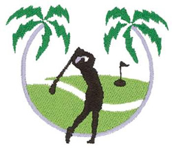 Sports(Dakota Collectibles) Embroidery Design: Palm Tree Golf from ...
