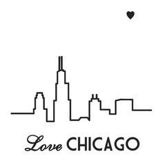 Chicago skyline, Drawings and Cityscapes