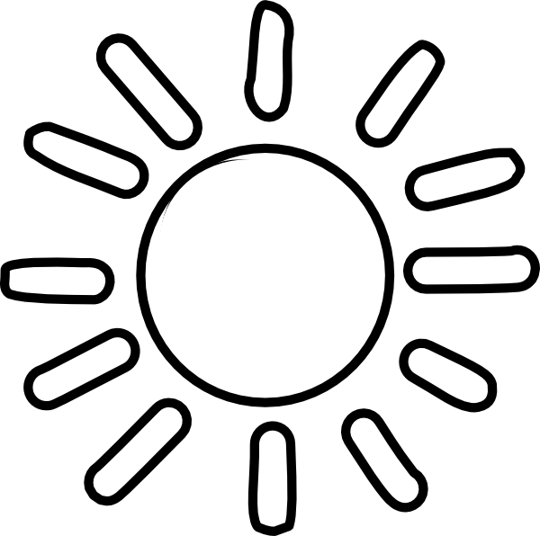 Sun Outline Clipart