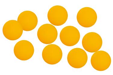 Orange Ping Pong Balls, 40mm