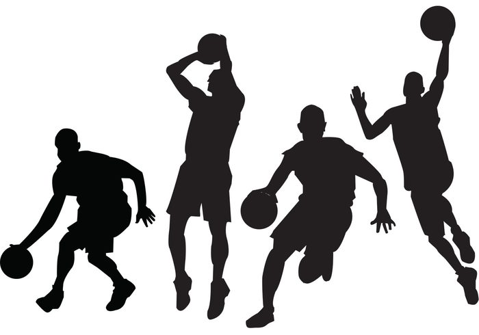 Free Basketball Players Vectors