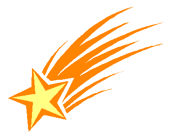 Clipart of shooting star