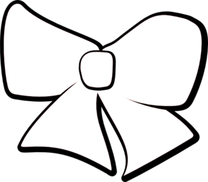 Bow clipart outline