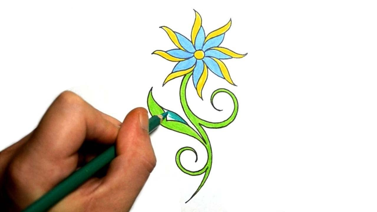 Cool And Easy Flowers To Draw - Drawing And Sketches