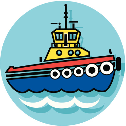 Tugboat Clip Art, Vector Images & Illustrations