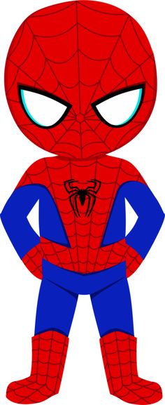 Kids spiderman cartoon clipart