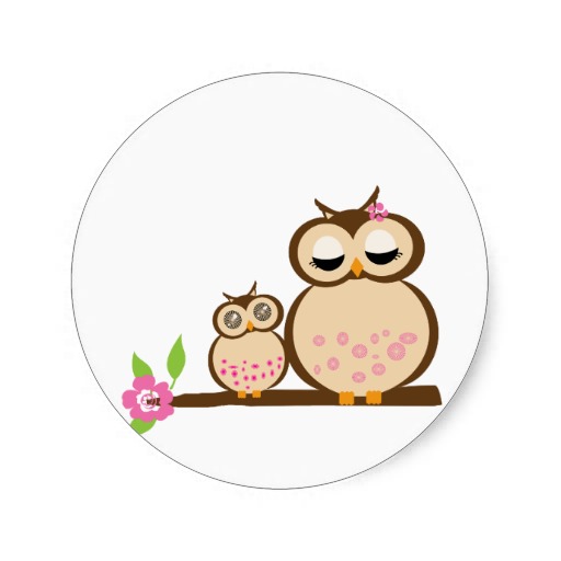 Free mother owl and babies clipart for teachers