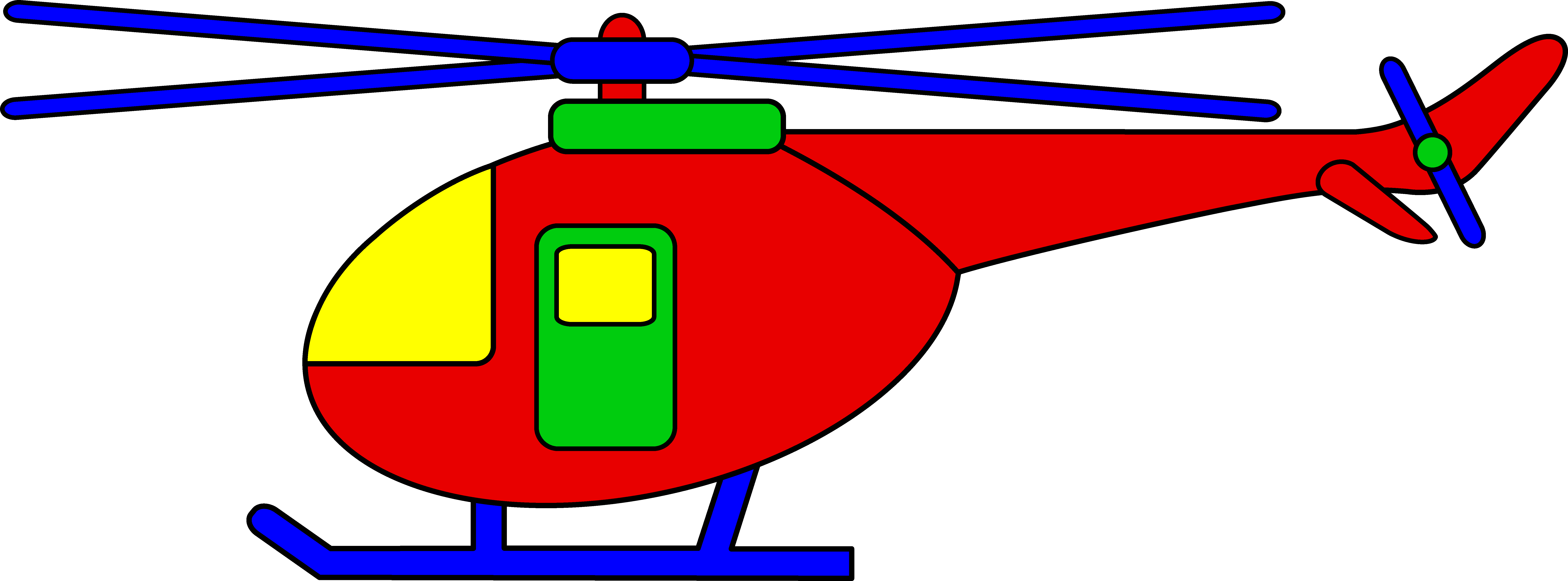 Cute helicopter clipart