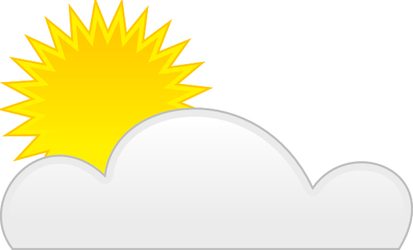 438 views Sun And Clouds Clip Art - ClipArt Best