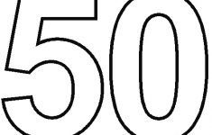 Elegant Number 50 Coloring Pages HD11 | Free Coloring Pages to Print