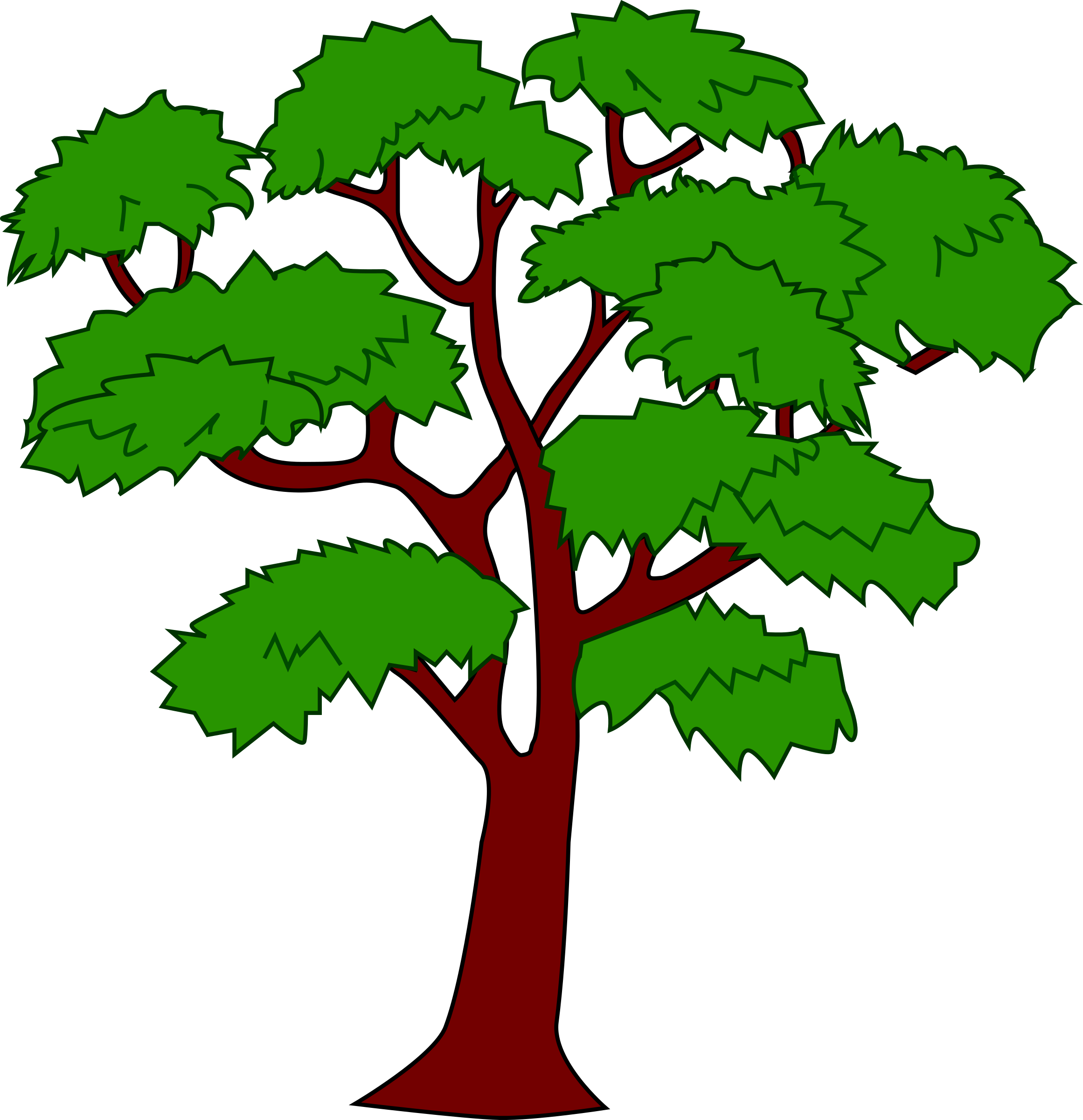 Clipart - Mahogany tree