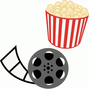 Silhouette Design Store - View Design #84439: popcorn and movie reel