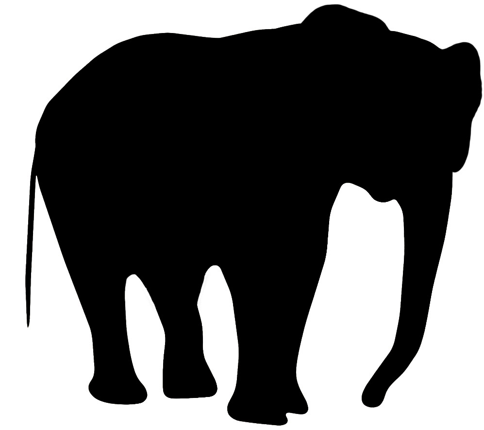 free clip art elephant silhouette - photo #26