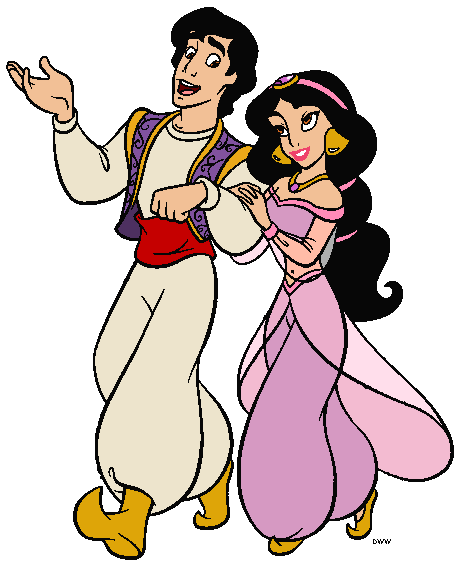 Aladdin and Jasmine Clip Art Images 2 | Disney Clip Art Galore
