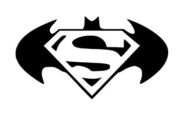 Batman Superman Logo Racing Car Symbol Funny Bumper Sticker Van ...