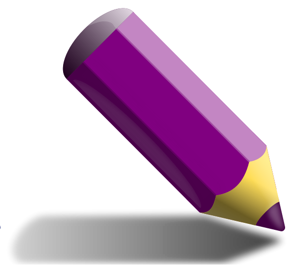 Violet pencil Clipart, vector clip art online, royalty free design ...