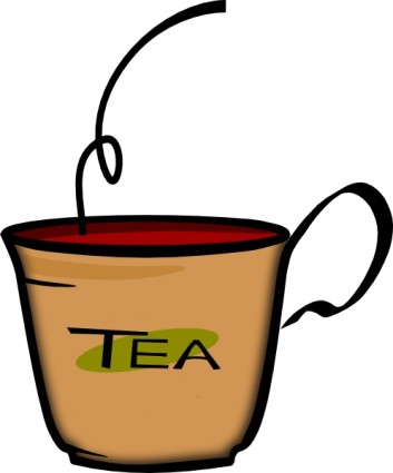 Printerkiller Cup Of Tea clip art Vector clip art - Free vector ...