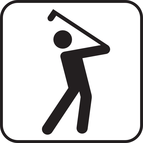 Golf Course clip art Free Vector / 4Vector