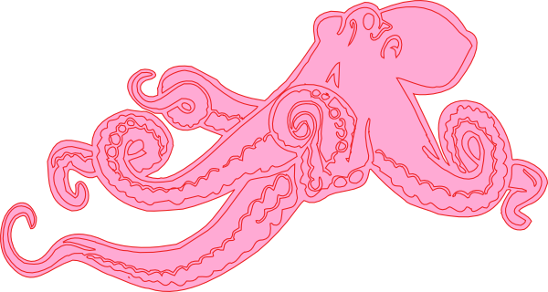 Octopus Clip Art Black And White Pictures