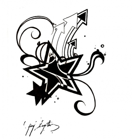 star tattoo sketch clipart best star tattoo sketch clipart best