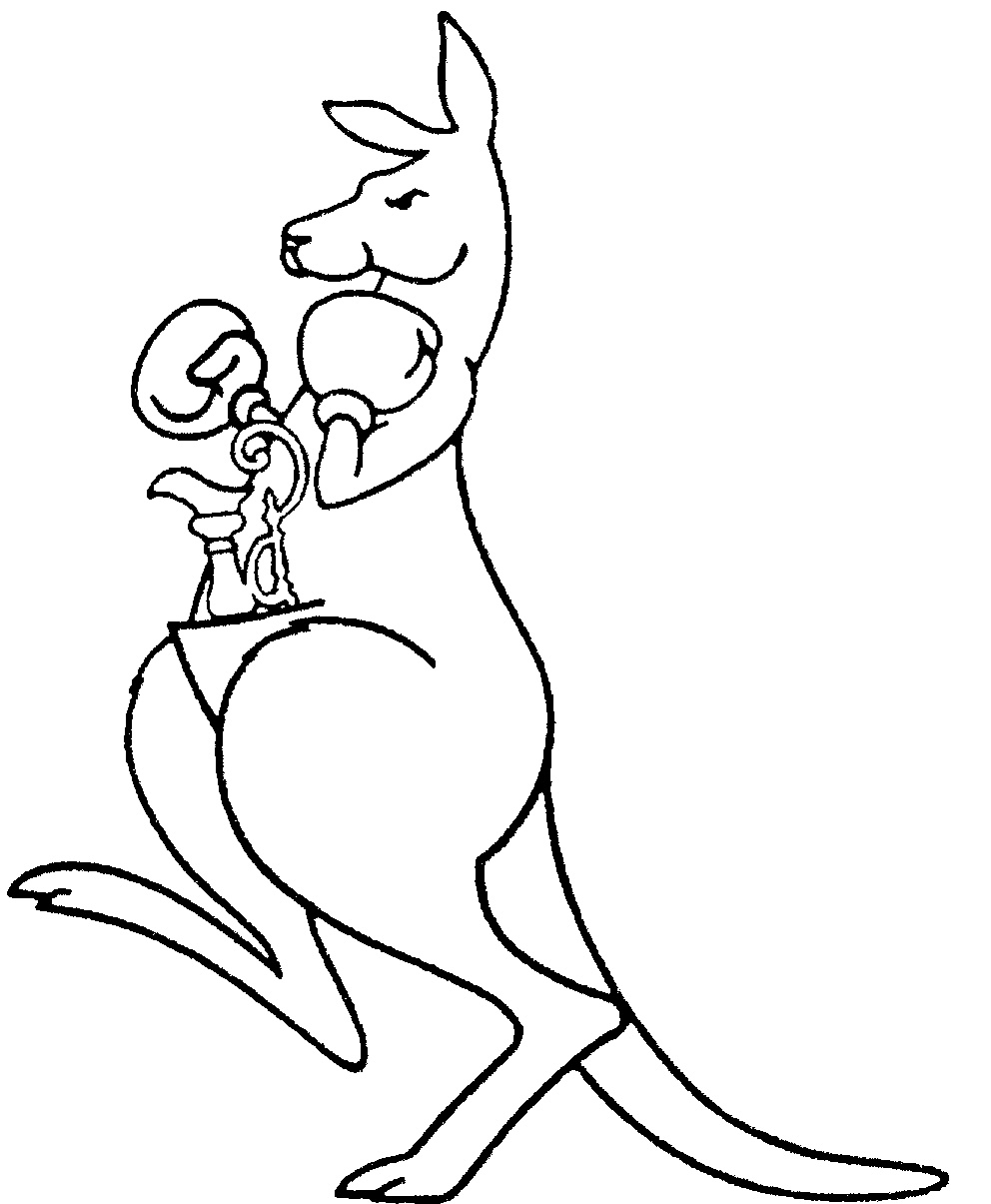 BOXING KANGAROO TROPHY JUG ORNATE by America's Cup Defence 1987