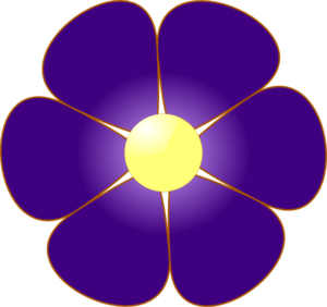 Violet Flower Clip Art - Free Clipart Images