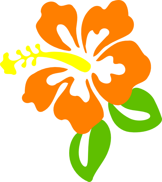Orange Flower Clipart