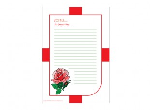 St. George's Day Lined Writing Paper Template - iChild