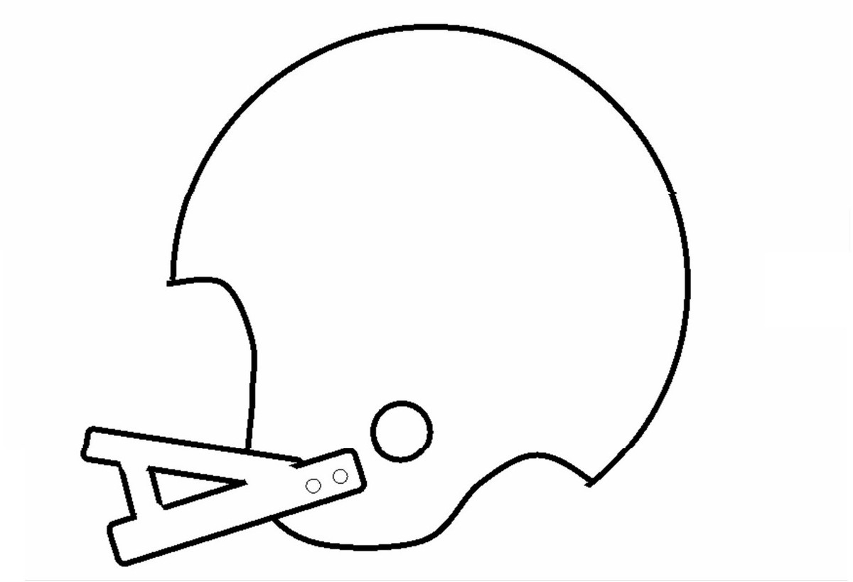 Football Helmet Stencil Clipart - Free to use Clip Art Resource