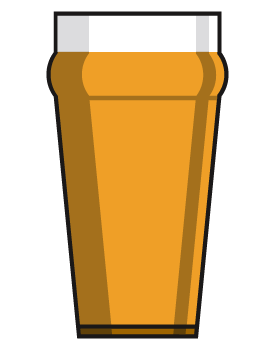 Beer glass clipart