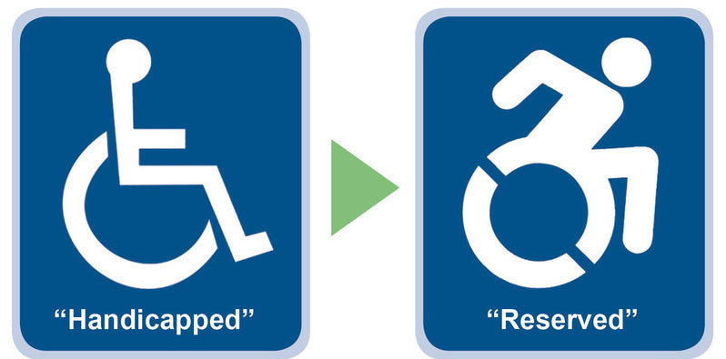 New-Look Signs Would Drop Word 'Handicapped' And Put Wheelchair In ...