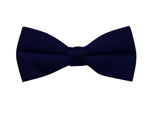 Navy blue bow tie clipart